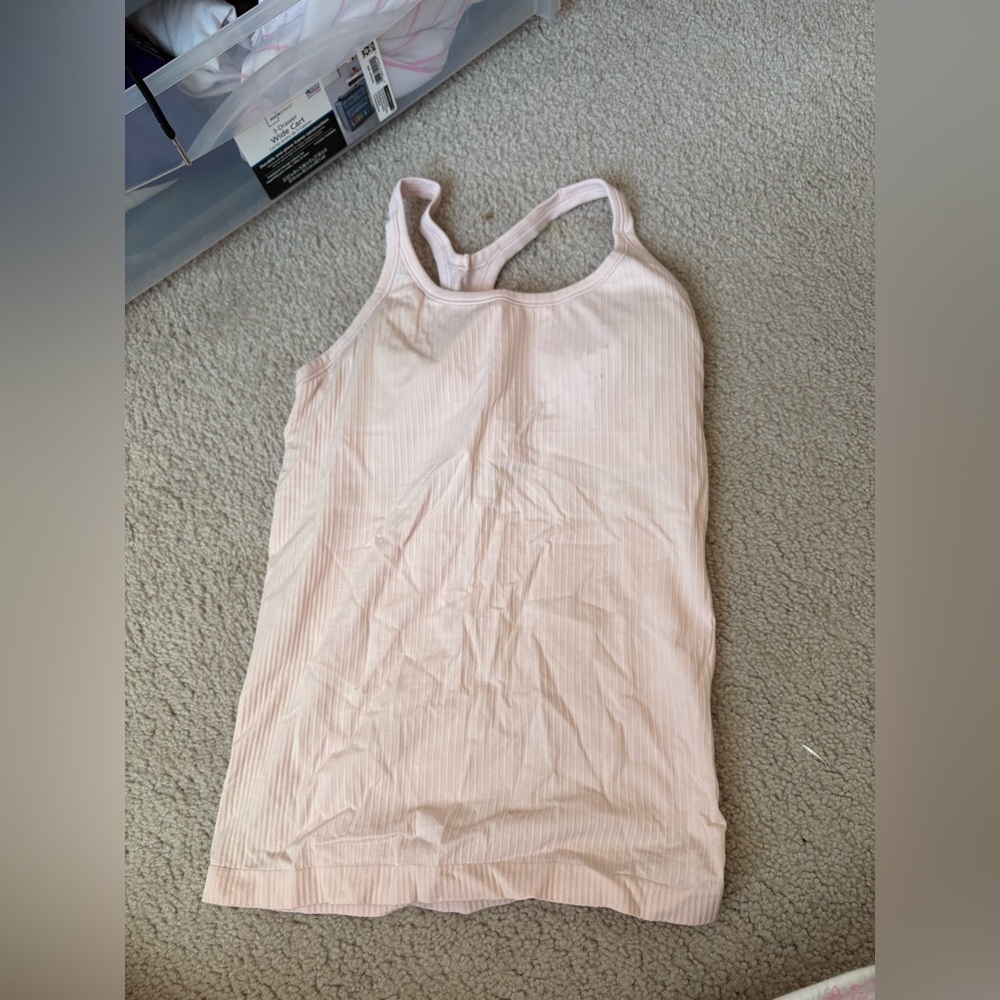 Pink Lululemon tank top
